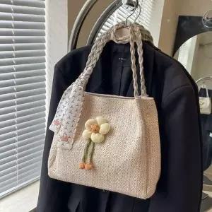 가방 여성 비치백 포인트 왕골 숄더백 플라워 데일리백 화사한 여름 원픽 셀파