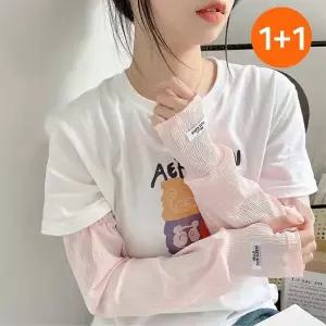 1+1 헬로 여성 손등커버 쿨토시 운전 골프 스포츠 냉감 여름 팔토시