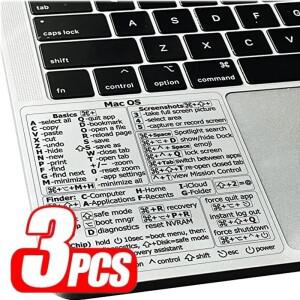 Mac OS 시스템용 단축키 스티커 2024 13-16 MacBook Pro 13 /Air Windows Word Excel 데칼용 새