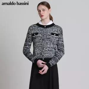 [아날도바시니(ARNALDO BASSINI)] 에디션 트위드 니트 가디건 (택가격: 138000원)