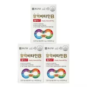 종근당건강 활력비타민B 플러스 60정 3세트