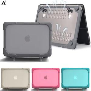 Macbook Air 13 케이스 M4 M3 15.3 인치 커버 Pro M2 M1 14 16 용 스탠드 노트북