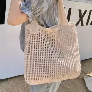 ( )여성 쇼퍼백 패션 여름 베이지 캐주얼 가벼운 데일리백 손가방 숄더백 가방 원픽 셀파