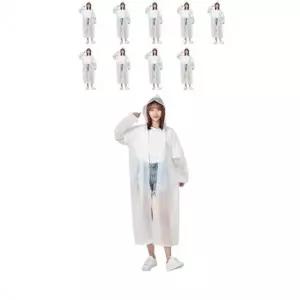 레인코트 다회용 남녀공용 비옷 X 10개입