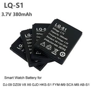 PURFIELD 스마트 시계 배터리 내구성 SmartWatch LQ-S1 DZ09 W8 A1 QW09 KSW-S6 RYX-NX9 용 3.7V 380mA 리