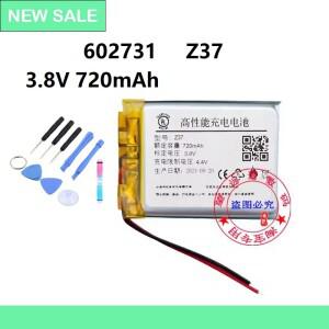 ZRTZ 3.8V 720mAh 602731 MeiDeSheng Z37 4G 영상 통화 스마트 시계 배터리용 도구