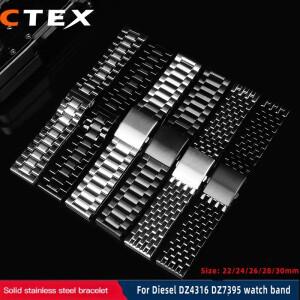 24mm 30mm Stainless Steel Watch Strap for diesel DZ4316 DZ7395 7305 4209 4215 Men Metal Solid Wrist