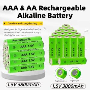 원격 제어 마우스 장난감 게임 컨트롤러 키보드 시계 전자 제품 고용량 1.5V AA 충전식 배터리