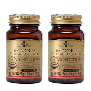 솔가 엽산 400 100정 2개