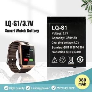 PURFIELD LQ-S1 스마트 워치 배터리 DZ09 W8 A1 QW09 KSW-S6 RYX-NX9 380mA 3.7V 리튬 충전식