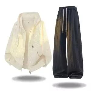 픽호샵 남사친 투피스 후드 봄가을 츄리닝 카디건 긴팔세트 코디 티 세트 키작남 꾹3