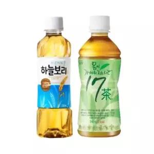 한번에먹자쇼핑몰 차 음료 2종 혼합 / 몸이 가벼워지는 시간 17차 340ml 10개 + 웅진 하늘보리 325ml 10개
