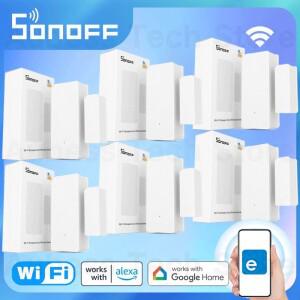 SONOFF DW2 WiFi 도어 윈도우 센서 EWeLink 스마트 홈 보안 보호 Alexa Google 어시스턴트와 호환 가능