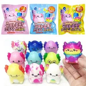 (힘찬)우파루팡 쪼물딱 스퀴시 12개말랑이 모형 퀴시 랑이놀이 디자인 트레스스 귀여운 키덜트 키즈