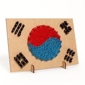 민화샵 스트링아트 도안 태극기만들기 KDPWD0320