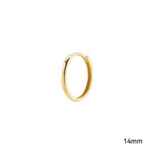 [새미쥬얼리]14k 라운드 원터치 링귀걸이 14mm 낱개