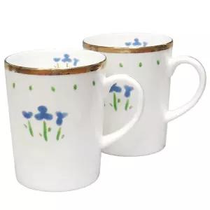 코렐 코디금장 리틀블루 세라믹 도자기 머그잔 2개세트, PE-1174910