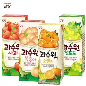 남양유업 과수원190mlx48팩(사과/복숭아/청포도)/피크닉/
