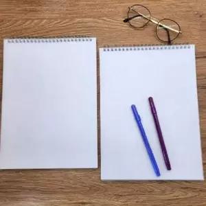 필기 메모노트 a4 노트 상철 더블링 무지 스프링 스프링A4노트