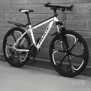 입문용 자전거 26인치 화이트 노펑크 산악 광폭자전거 MTB