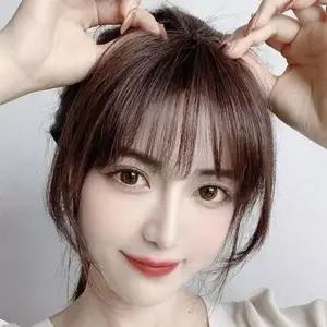 앞머리 인모 내추럴 옆머리 가발 부분 정수리 앞머리부분가발