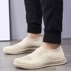 무난 캐주얼 남성 경량 슬립온 발편한 니트 스니커즈 러닝화 남성운동화 슬립온