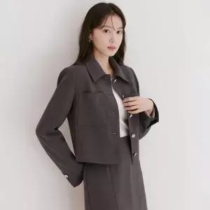 [롯데백화점]로엠 카라 크롭 자켓(1color)_RMJKE23RT2