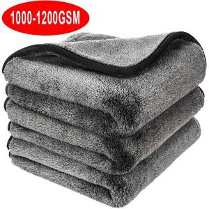 호환상품 세차 극세사 타올 1200GSM 자동차 청소 디테일링 건조 천 두꺼운 미트 헝겊 주방 관리 천