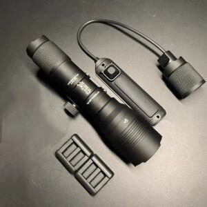 전술용 Surefir 손전등 SF M600 라이트 AXON 스위치 20mm 피카티니 MLOK KEYMOD 레일 에어소프트 사냥용 총
