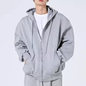 [클리어런스]봄 가을 데일리 면 빅사이즈 후드집업_5