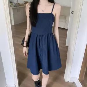 여자 데일리 데이트룩 캐주얼 데님 미니원피스