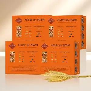 카무트 브랜드 밀을 담은 견과바 4박스 (80개) + 쇼핑백 2장