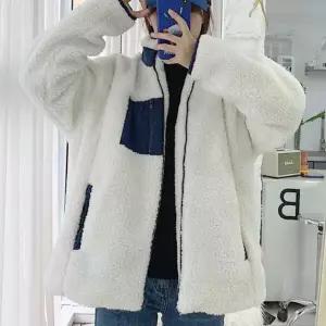 |CCI962|남녀공용 루즈핏 양털 집업 자켓 레트로 스타일