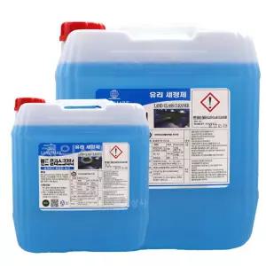 랜드 글라스크리너/18.75L/말통/유리세척제/세정제/차량/거울청소/건물/학교유리청소/청원상사