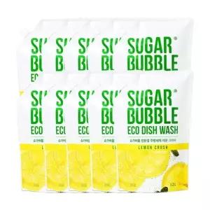 슈가버블 친환경 에코 주방세제 레몬크러쉬 1.2L x10
