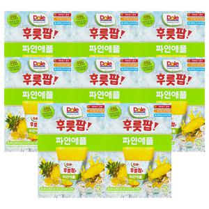 Dole 돌 후룻팝 파인애플 ( 62ml 8개입 ) 8개 / 파인애플팝 얼려먹는 디저트 주스 과즙쥬스