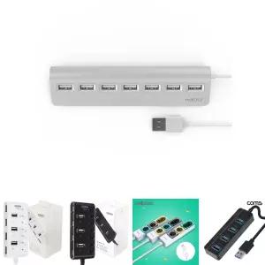 무전원 멀티 USB 허브 7포트/포트/HUB/분배기/연결/커넥터/컴퓨터/주변/기기/확장/개별/케이블/충전/포터