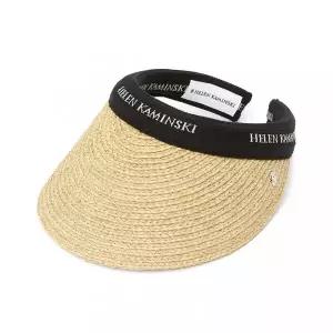 [헬렌카민스키]  비앙카 여성 바이저 HAT50265 NATURAL BLACK LOGO