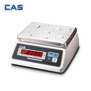 카스 충전용 방수 디지털 전자 저울 SWII-15EW (2g/5g) LED 계수 계량 단위변환 수산 시장