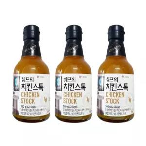 청정원 쉐프의 치킨스톡 340g x 3개