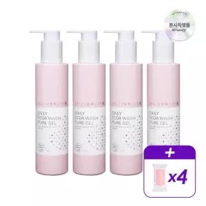 질경이 여성청결제 데일리 에코아워시 퓨어 젤 200ml 4+페미닌티슈 10매입x4개