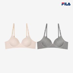 [휠라 언더웨어] 에센셜 베이직 노와이어브라 2종 택 (FI4BAG1643F_2SKU)
