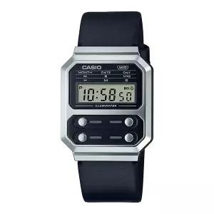 카시오 시계 A100WEL-1A 남성용 손목시계 가죽밴드 전자시계 CASIO 정품