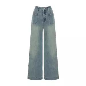 (택가 129000원)[티뷰] 아웃포켓워싱와이드데님팬츠_V6A-CPT008