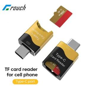 미니 타입 C 카드 리더기 마이크로 SD TF 메모리 읽기 삼성 Xiaomi 핸드폰 PC 노트북 용 빠른 전송 OTG