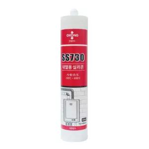 오공 내열용 실리콘 보일러 실란트 SS730 300ml 적색/시트지접착제/액상실리콘/우레탄폼본드/크랙보수제