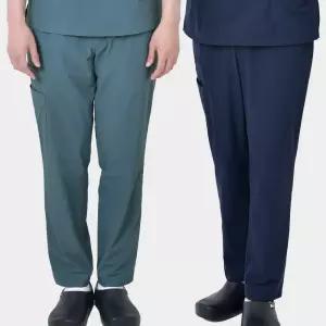 라운드넥 스냅단추 남성 스크럽복 하의 바지 간호복 간호조무사 물리치료사 진료복 요양보호사 병원유니폼