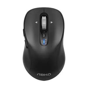 [ABKO] WM600 무선 블루투스 광마우스 저소음 블랙