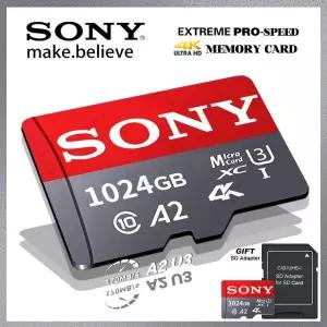 소니 익스트림 프로 마이크로 TF SD 카드 고속 메모리 1TB 128GB 512GB 256GB U3 V60 4K HD 플래시 카메라