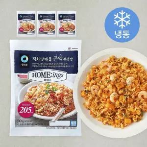청정원 호밍스 직화맛해물 곤약볶음밥 (냉동) 200g 4개